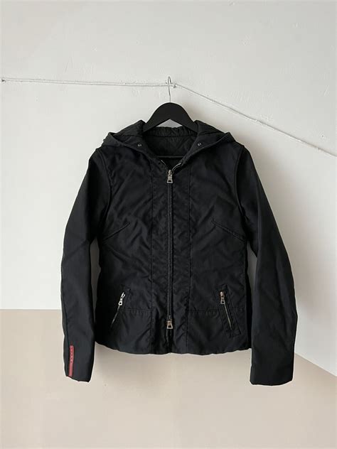 prada double sided jacket|Prada waterproof jacket.